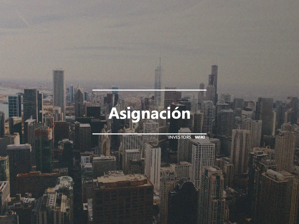 Asignación