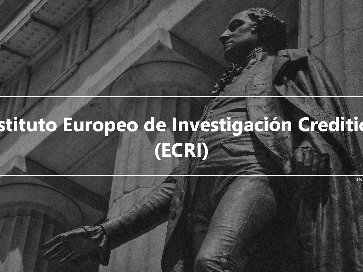 Instituto Europeo de Investigación Crediticia (ECRI)