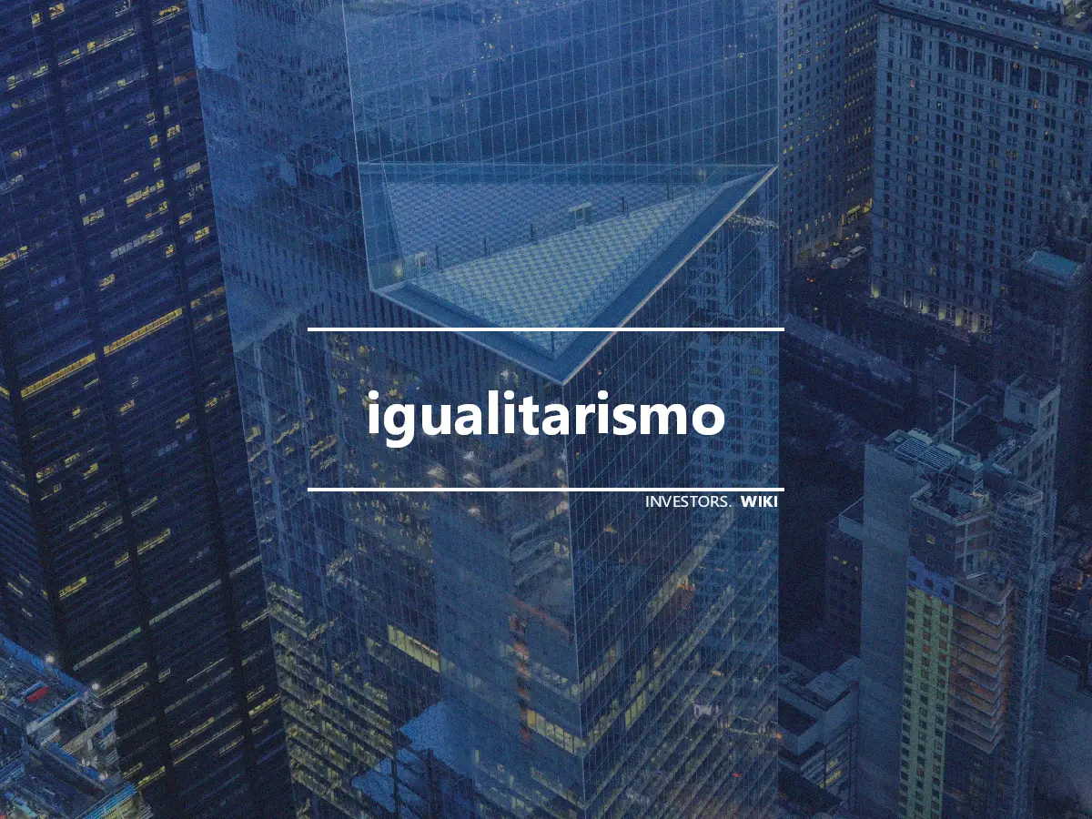 igualitarismo