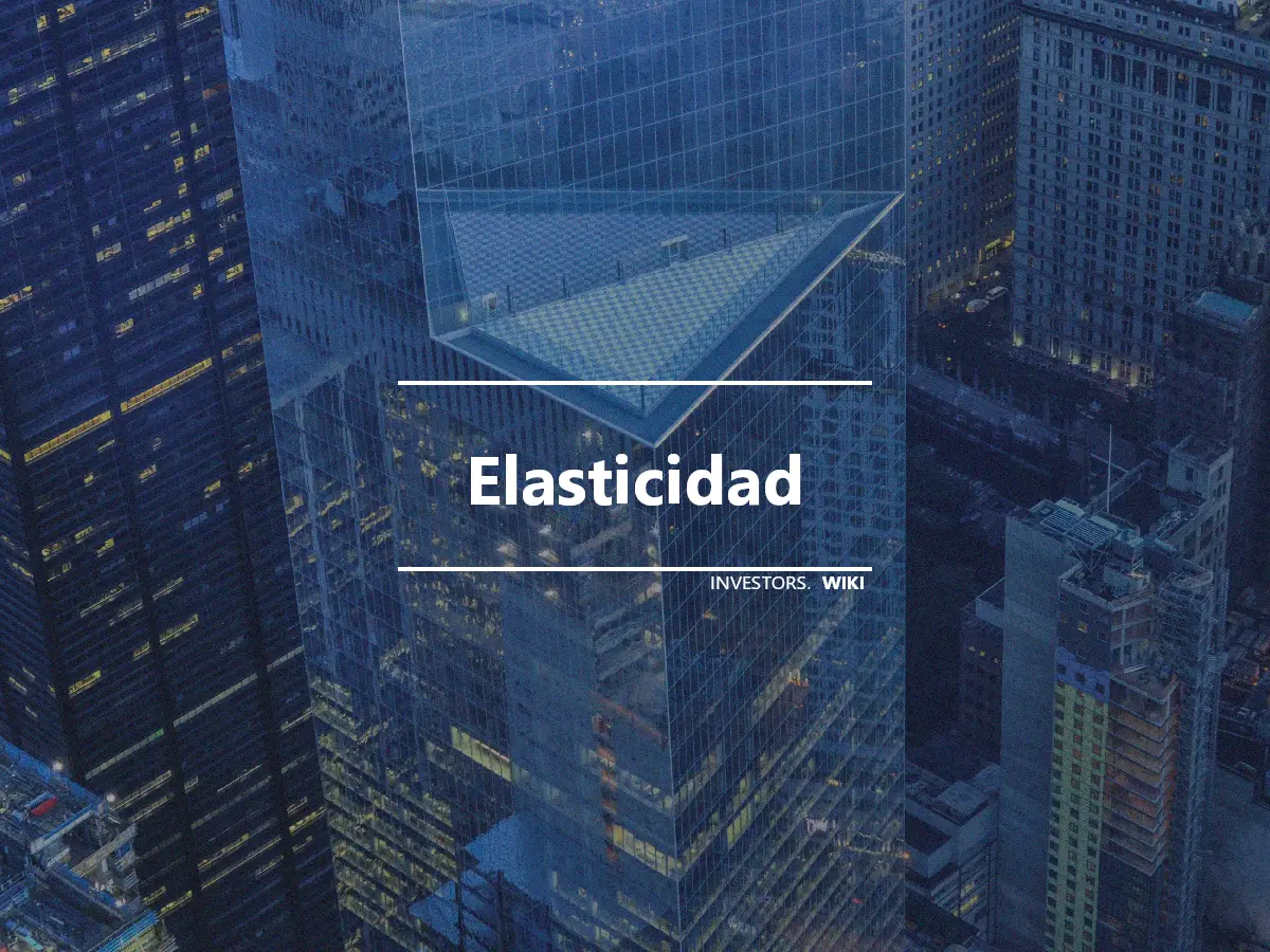 Elasticidad