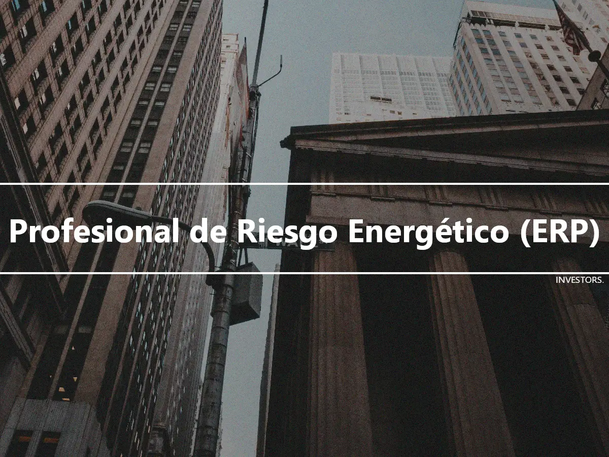 Profesional de Riesgo Energético (ERP)
