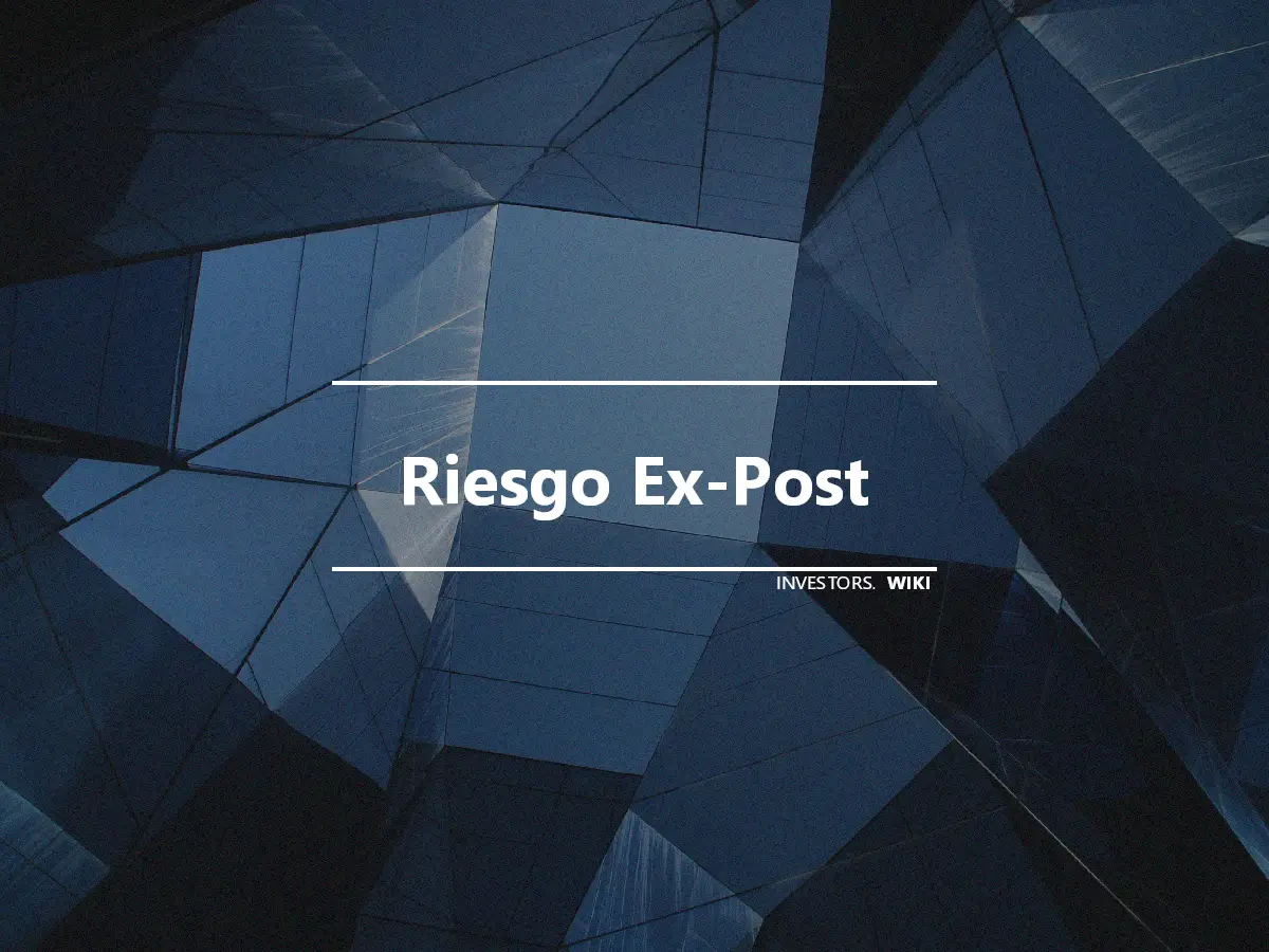 Riesgo Ex-Post