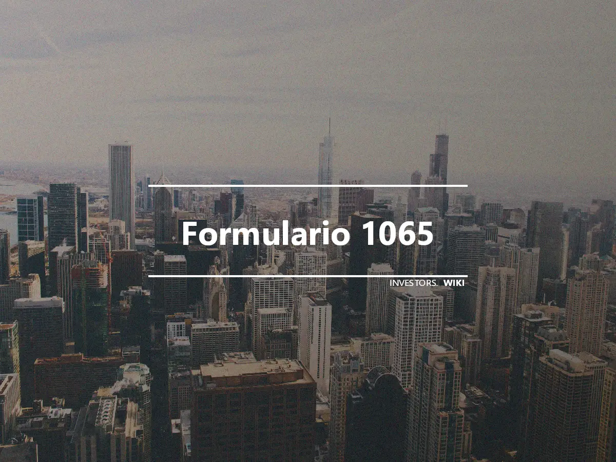 Formulario 1065