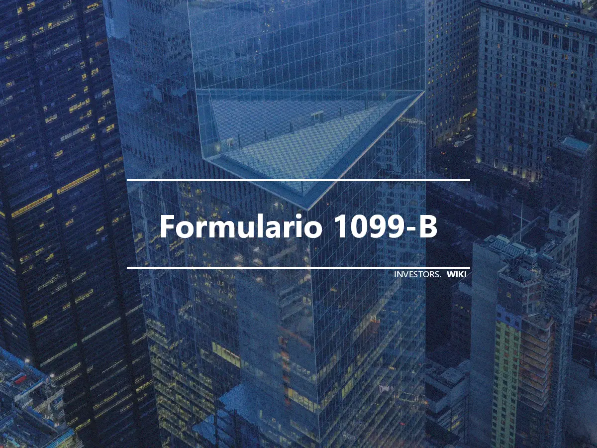 Formulario 1099-B