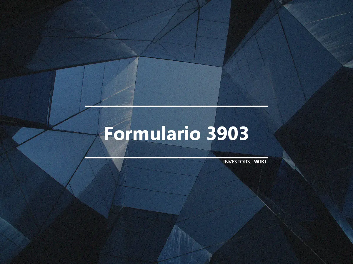Formulario 3903