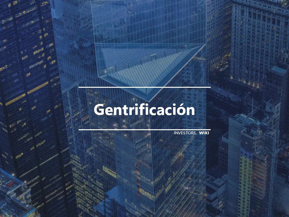 Gentrificación