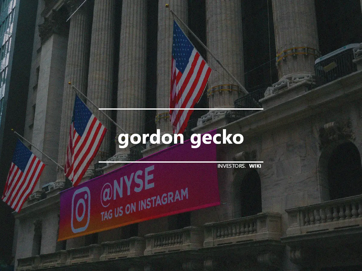 gordon gecko