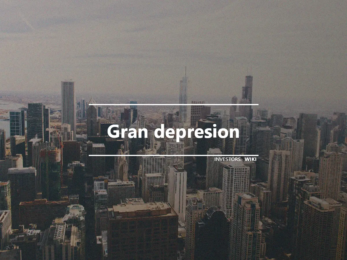 Gran depresion