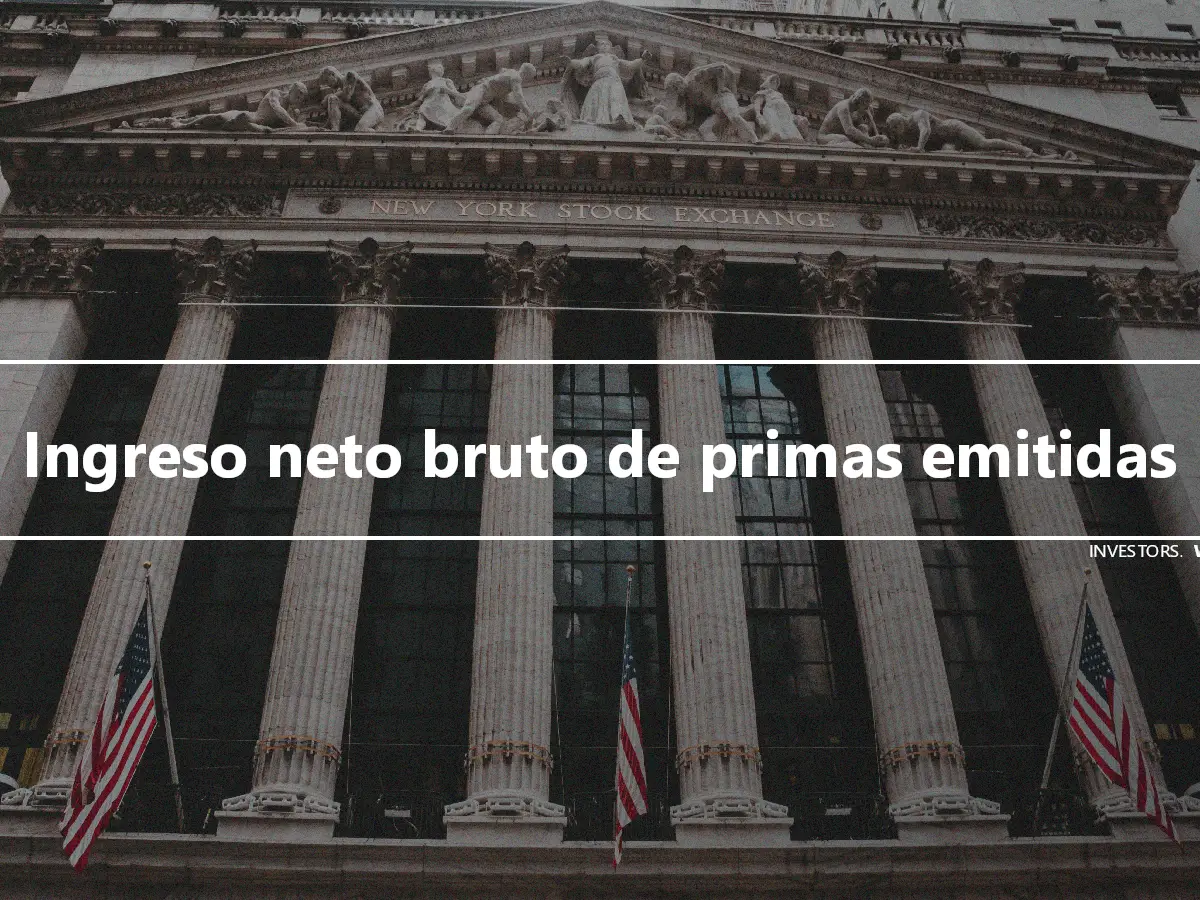 Ingreso neto bruto de primas emitidas