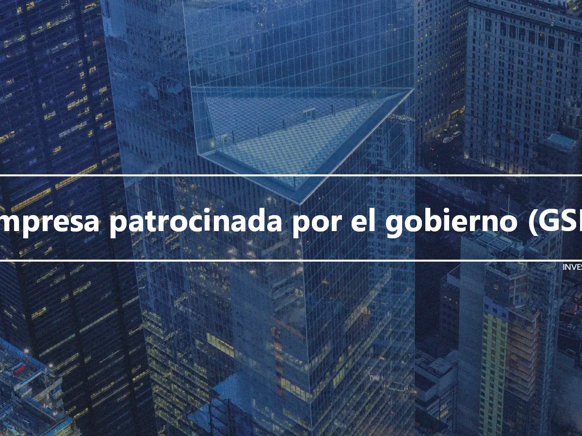 Empresa patrocinada por el gobierno (GSE)