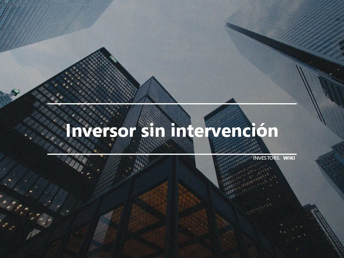 Inversor sin intervención