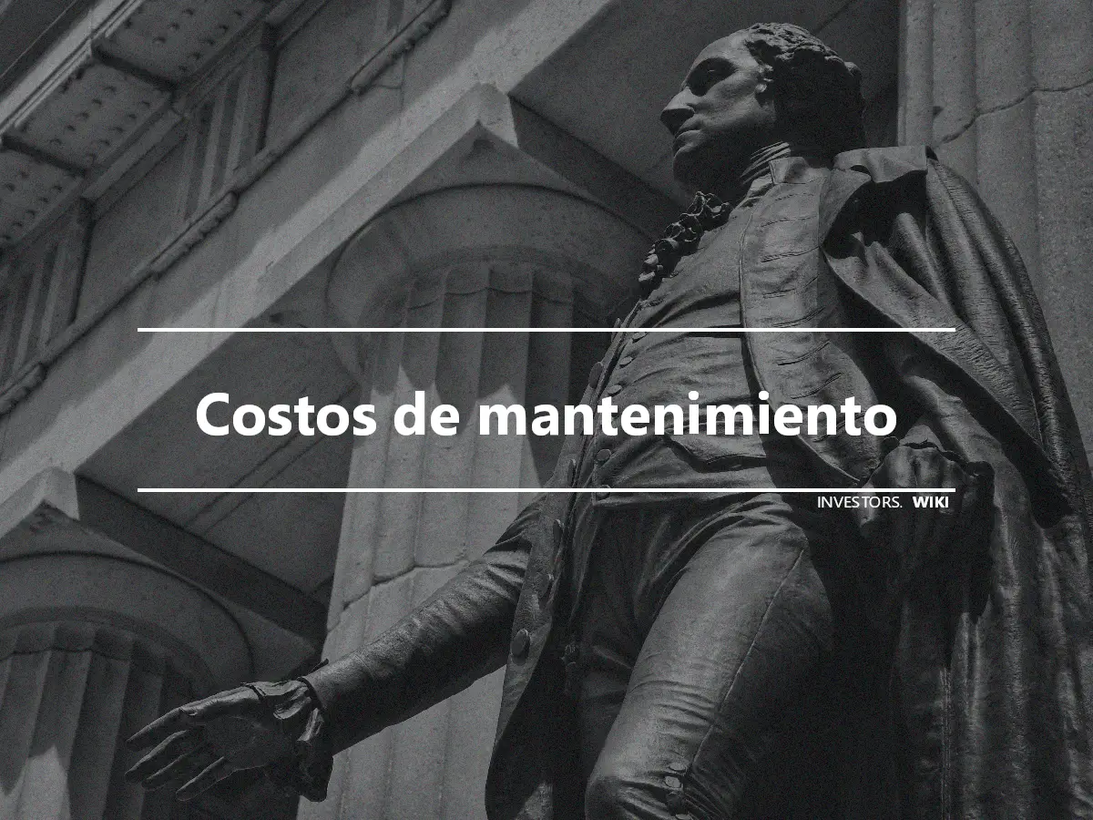 Costos de mantenimiento