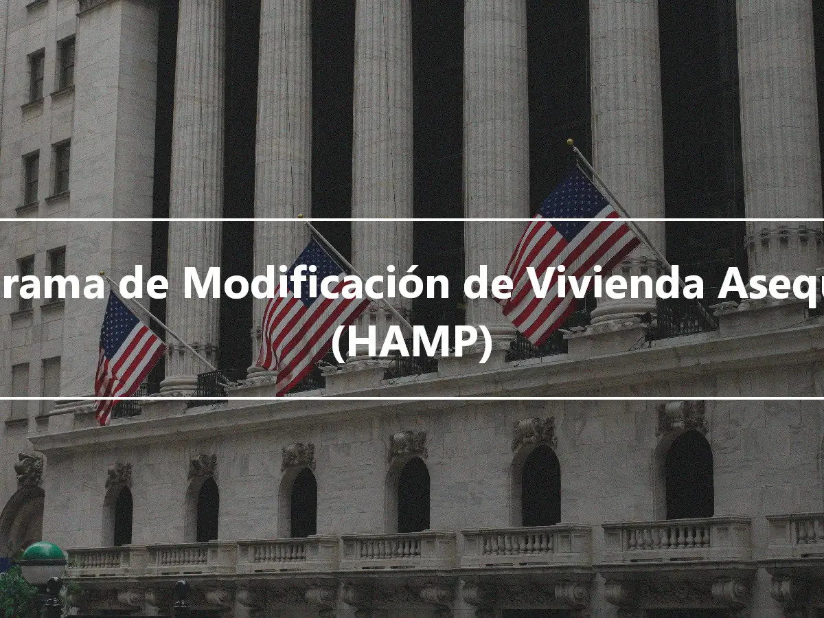 Programa de Modificación de Vivienda Asequible (HAMP)