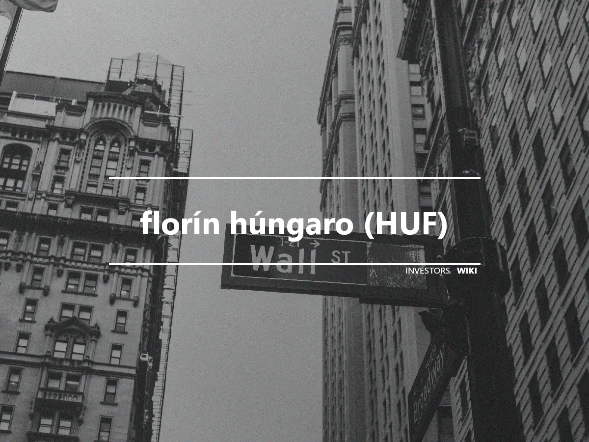 florín húngaro (HUF)