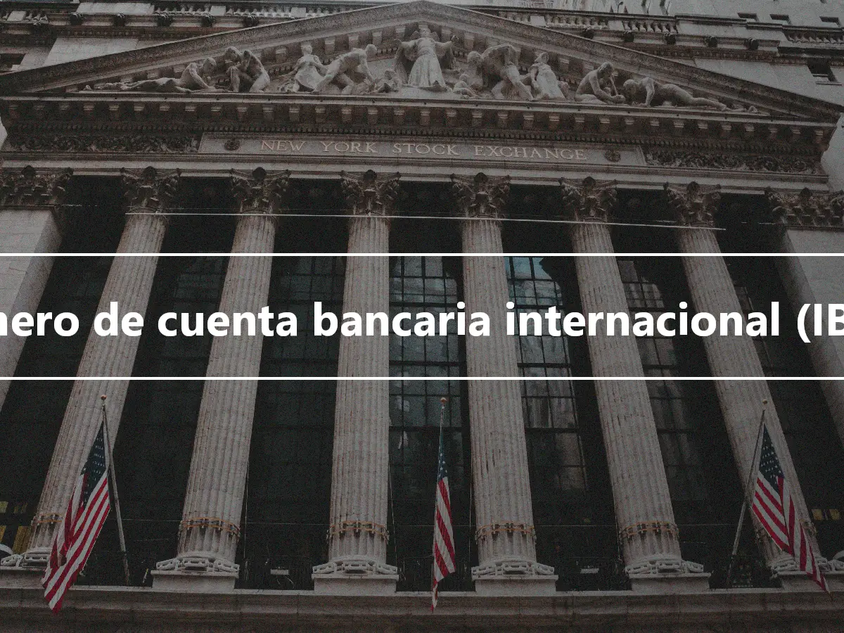 Número de cuenta bancaria internacional (IBAN)