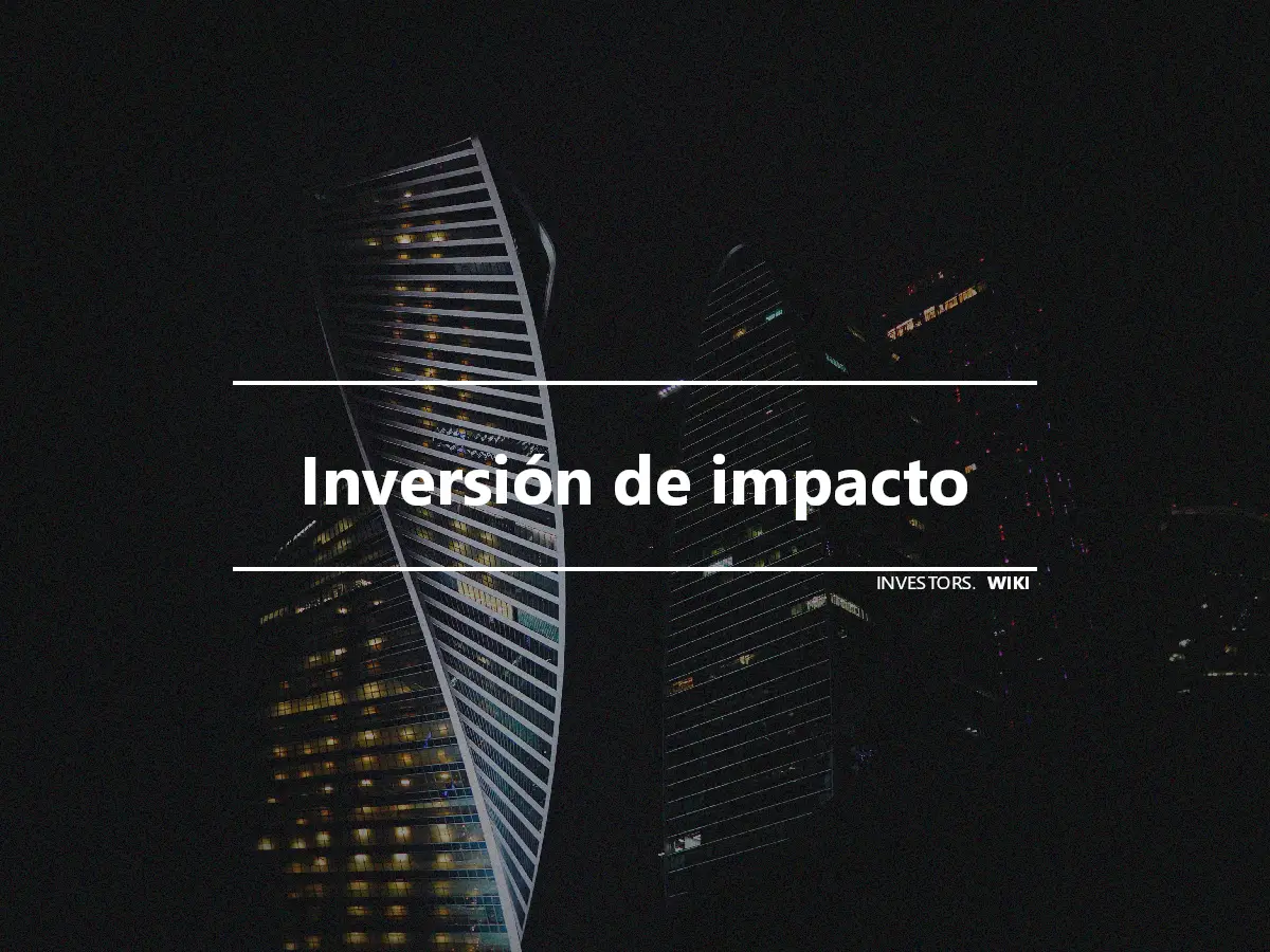 Inversión de impacto