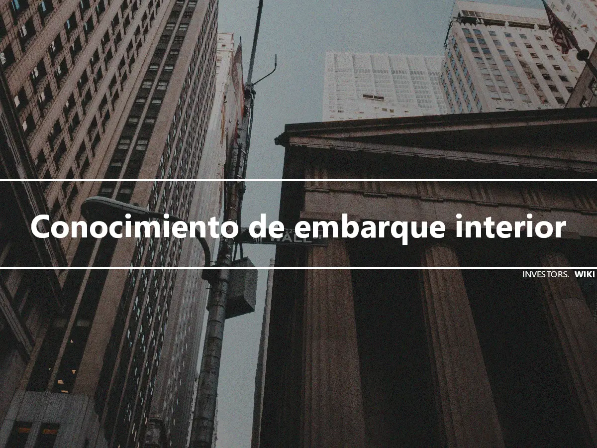 Conocimiento de embarque interior