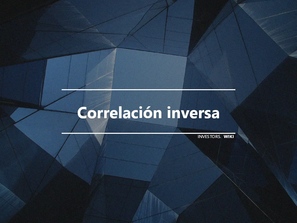 Correlación inversa