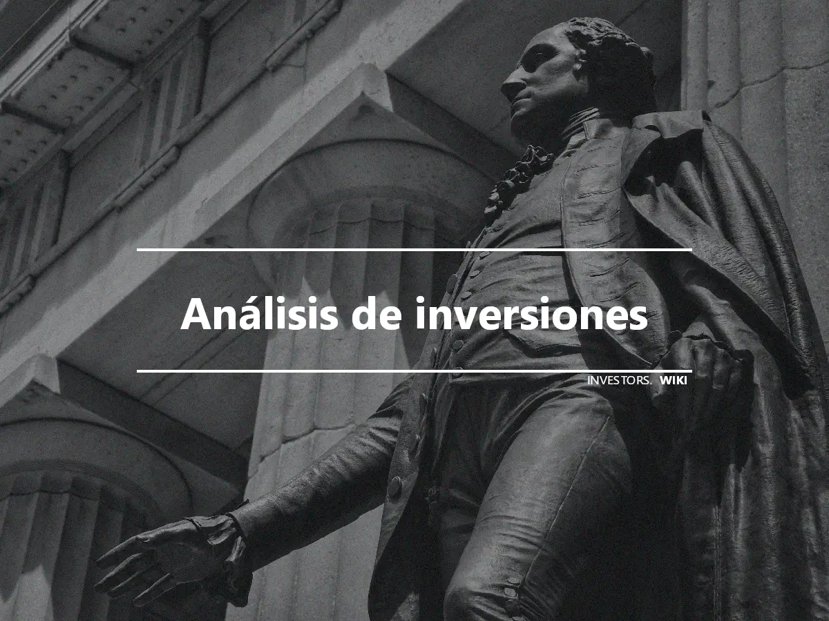 Análisis de inversiones