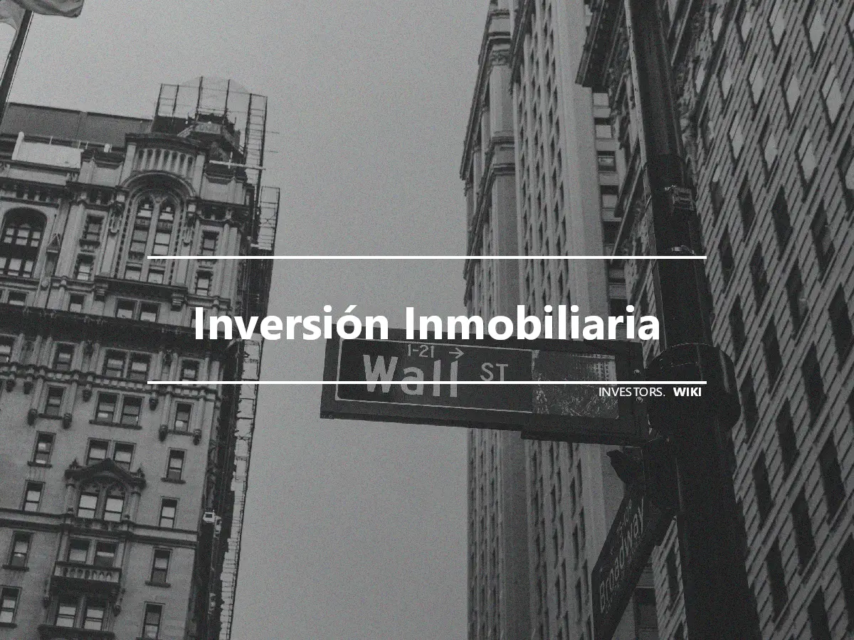 Inversión Inmobiliaria