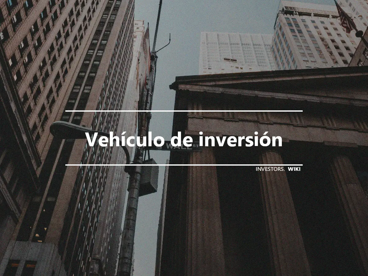 Vehículo de inversión