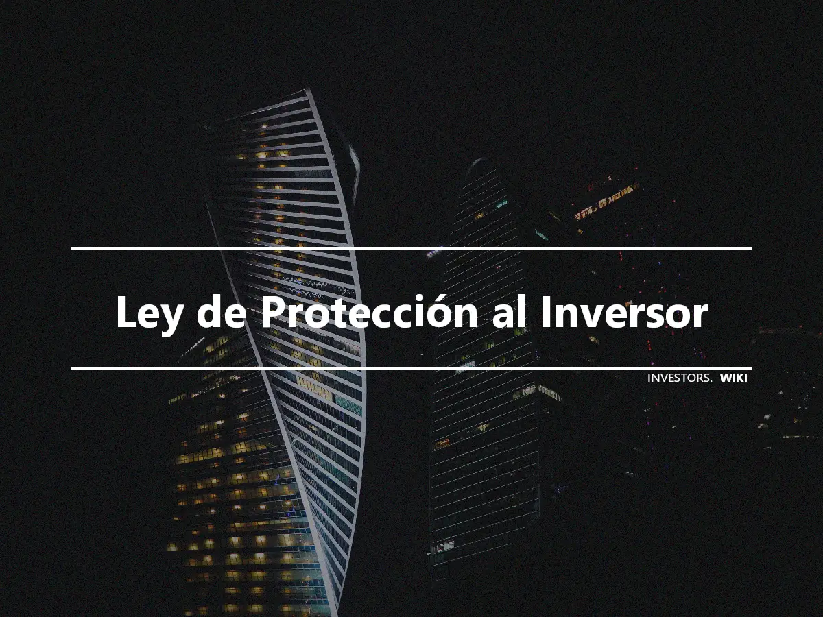 Ley de Protección al Inversor