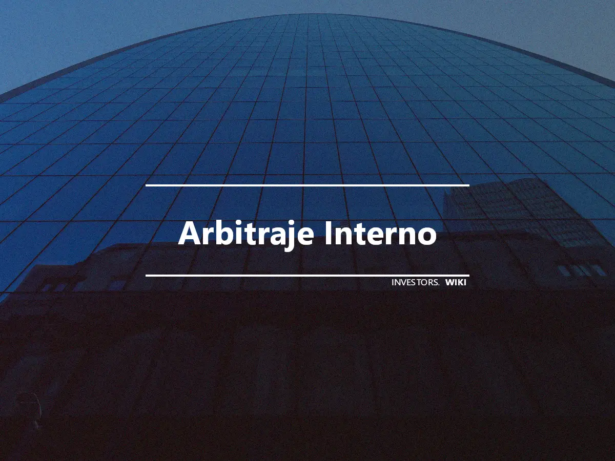 Arbitraje Interno