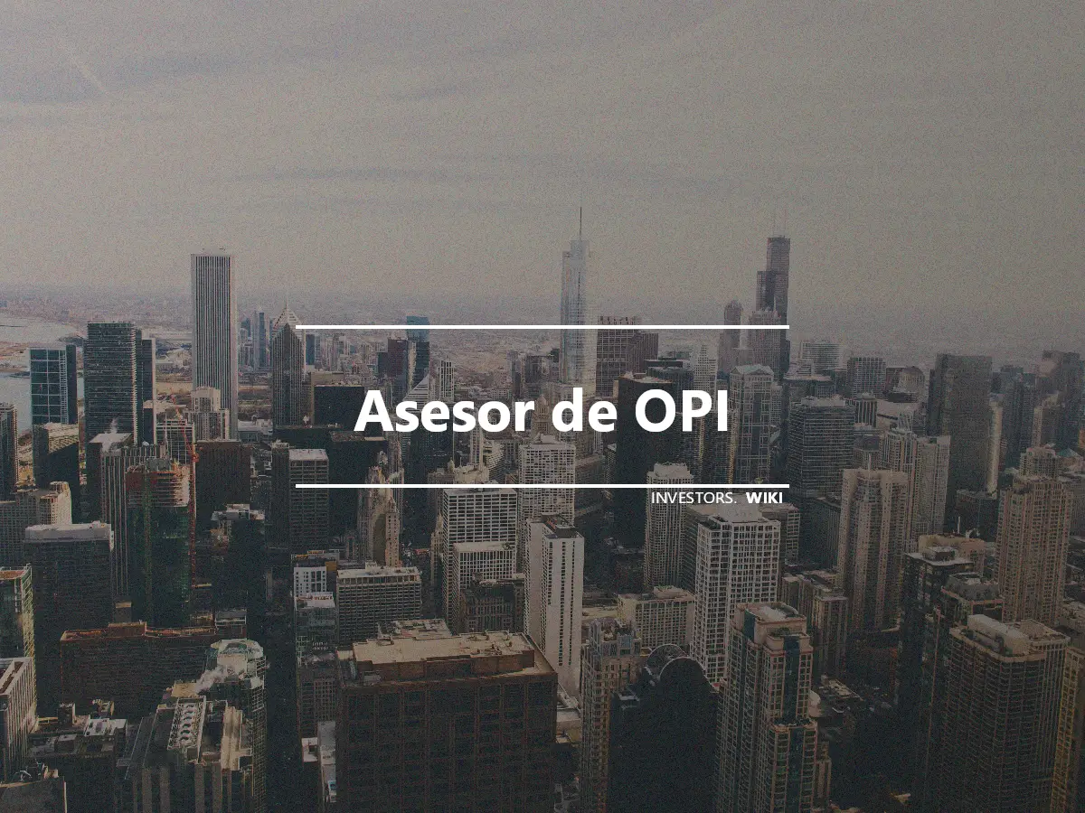 Asesor de OPI