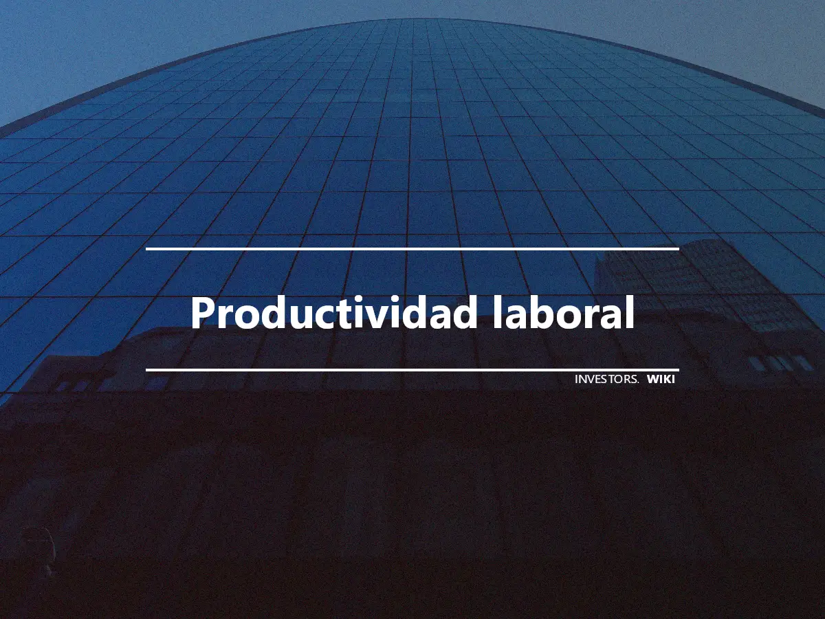 Productividad laboral