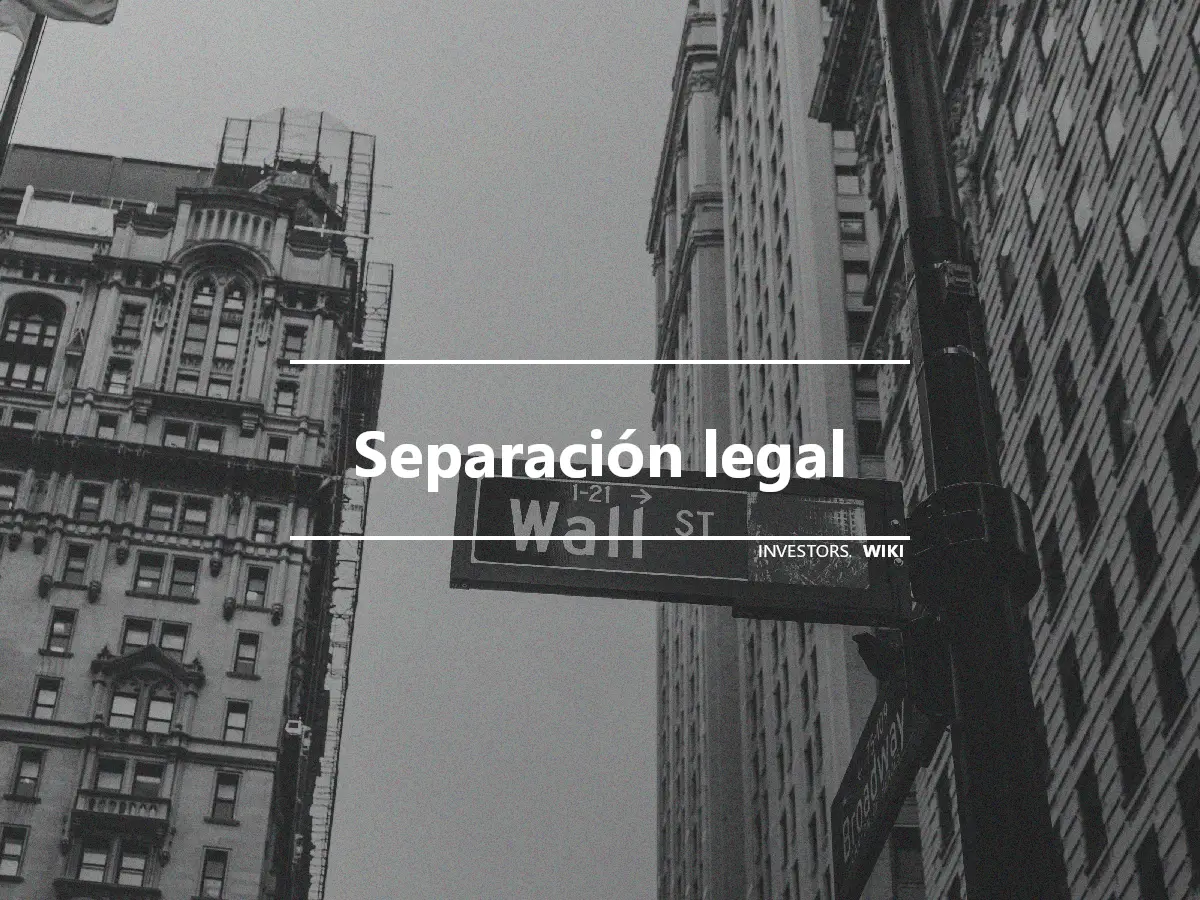 Separación legal