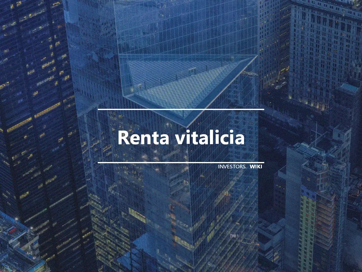 Renta vitalicia