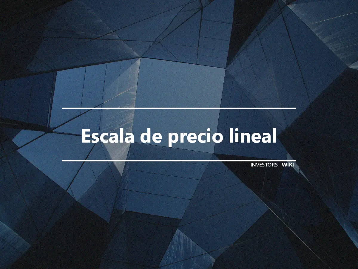 Escala de precio lineal