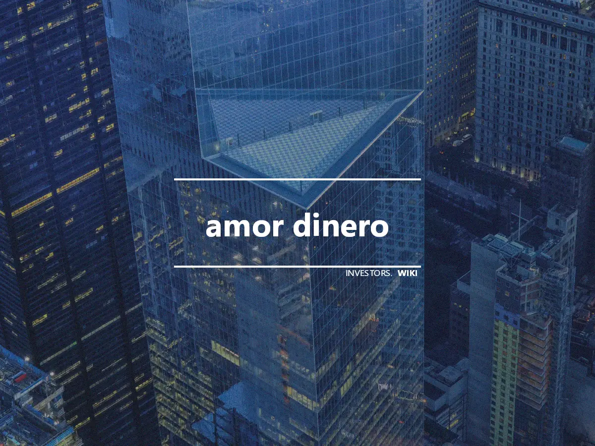 amor dinero