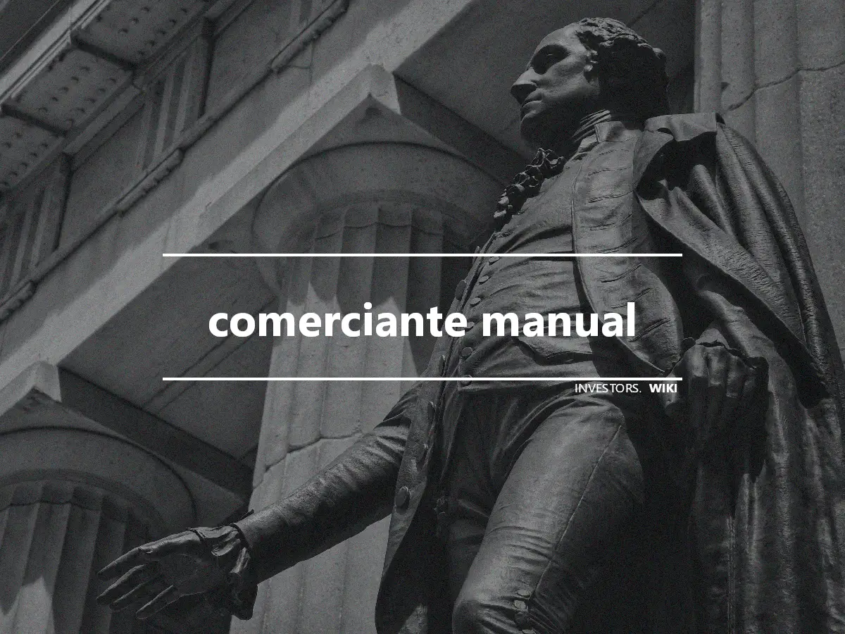 comerciante manual