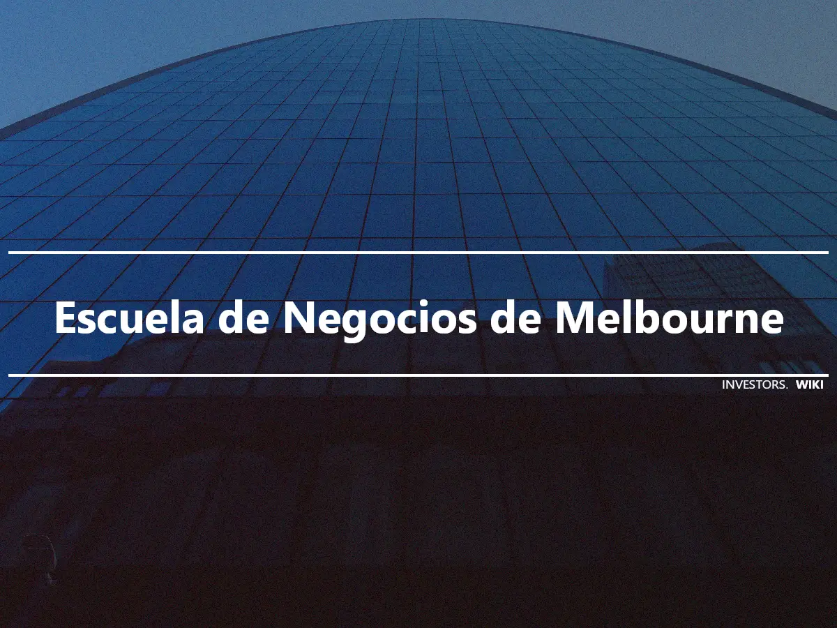 Escuela de Negocios de Melbourne