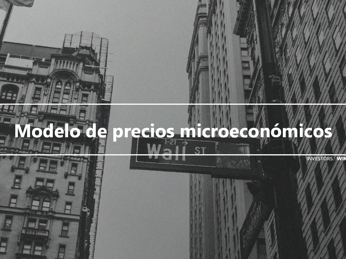 Modelo de precios microeconómicos