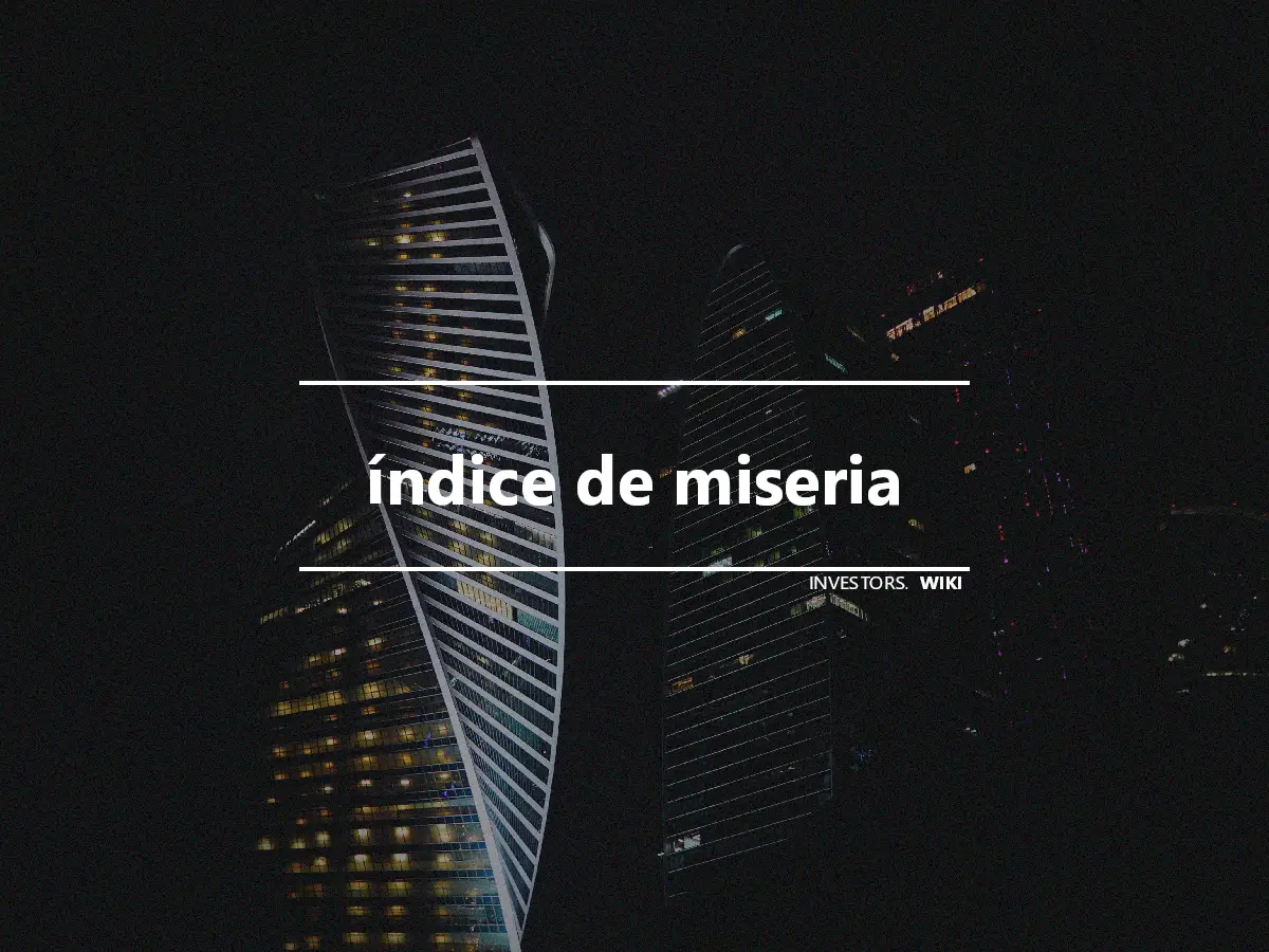 índice de miseria