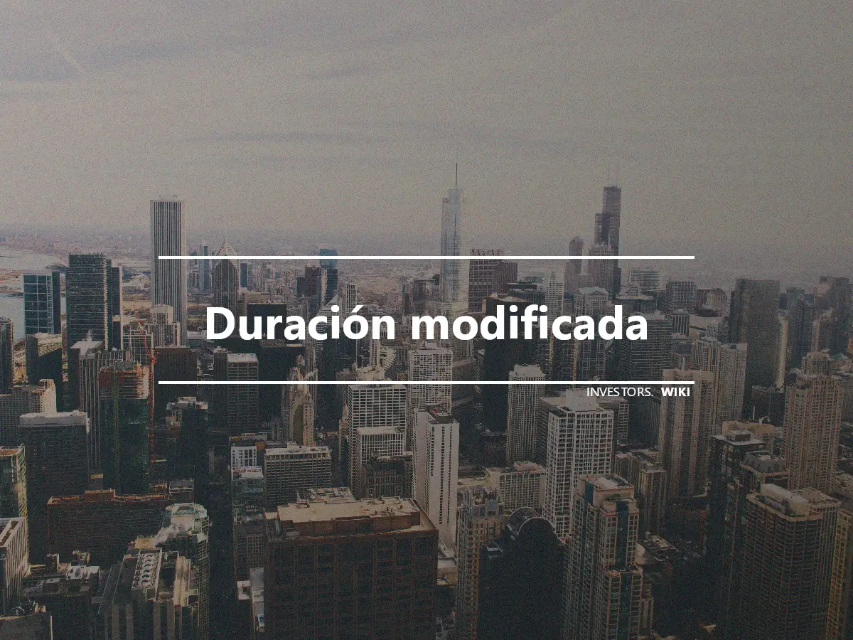 Duración modificada