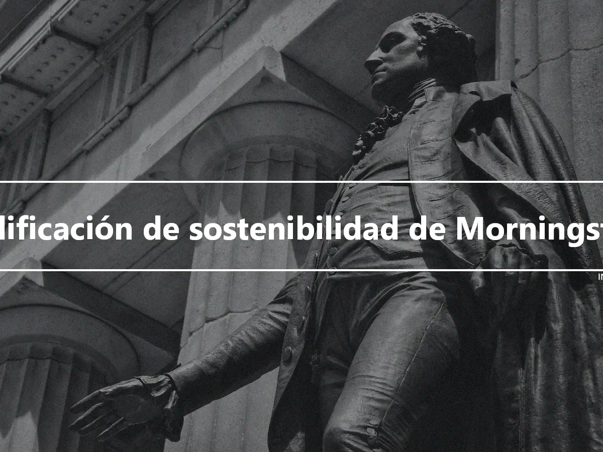 Calificación de sostenibilidad de Morningstar