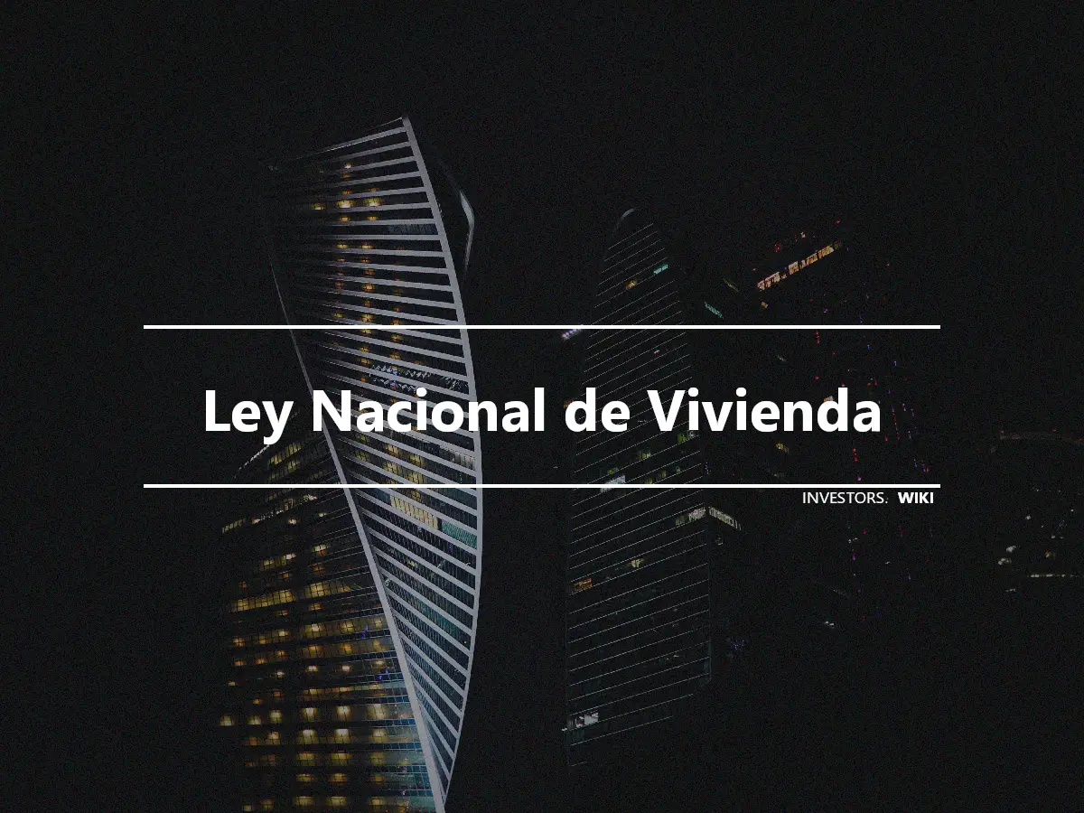 Ley Nacional de Vivienda