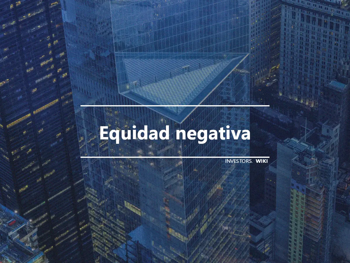 Equidad negativa