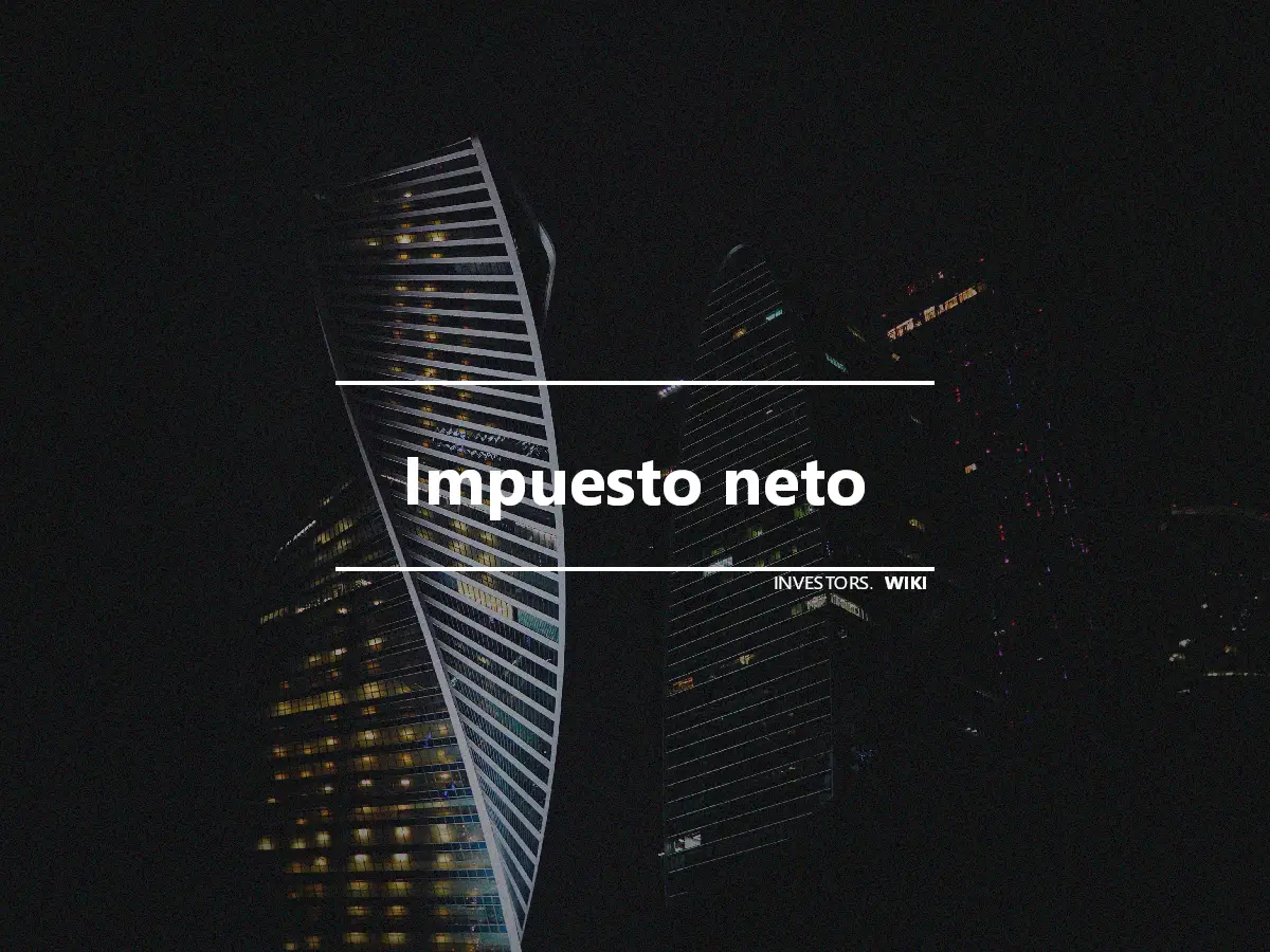 Impuesto neto