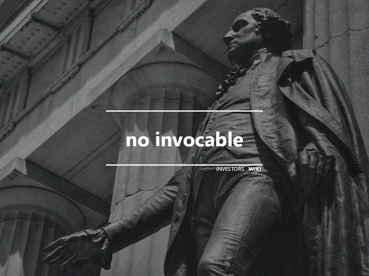 no invocable