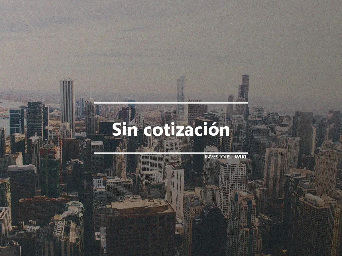 Sin cotización