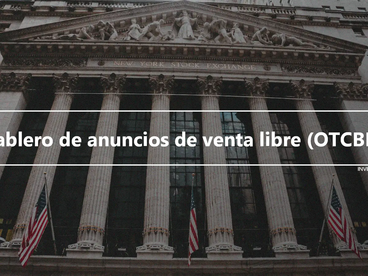 Tablero de anuncios de venta libre (OTCBB)