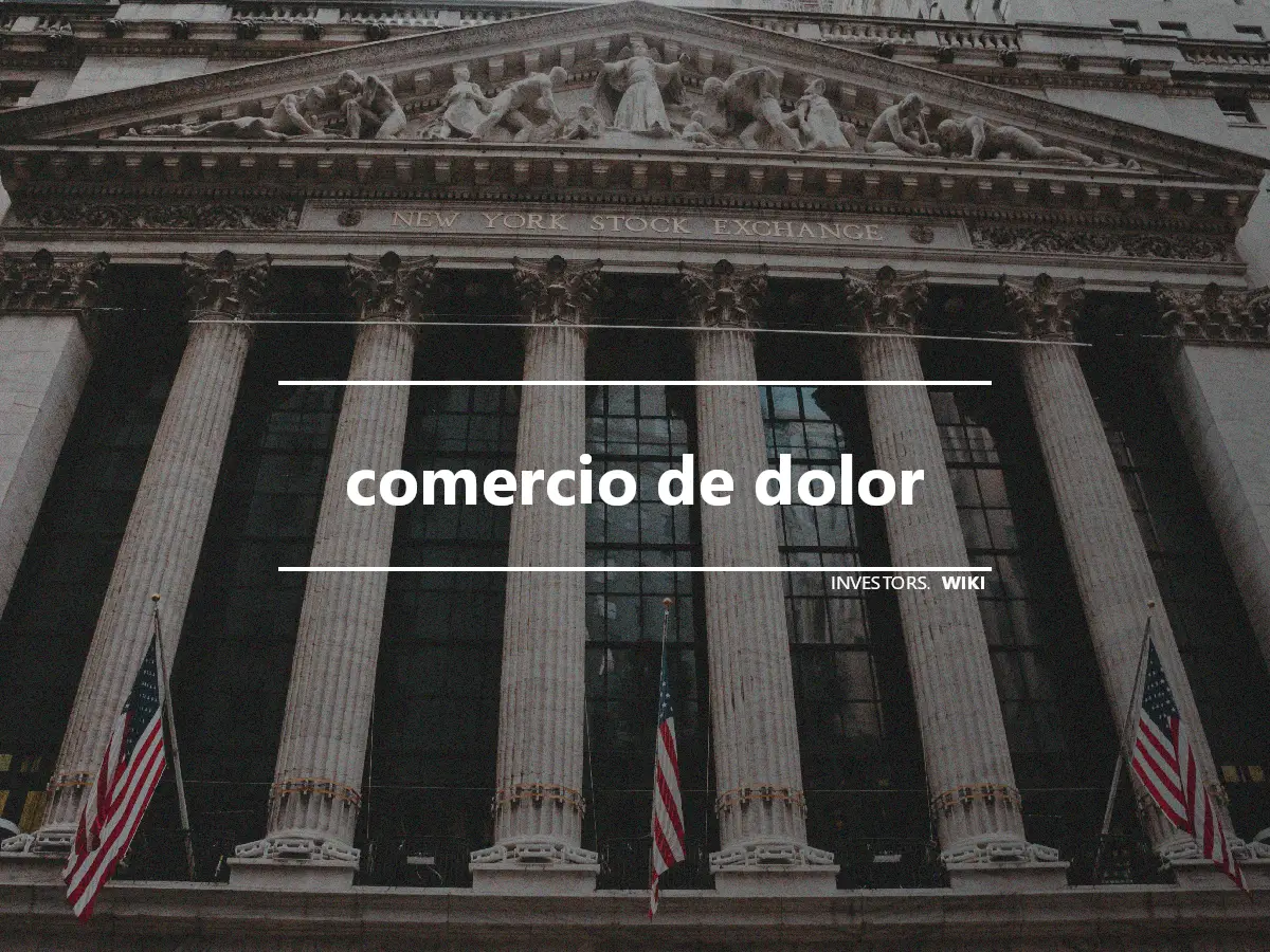 comercio de dolor