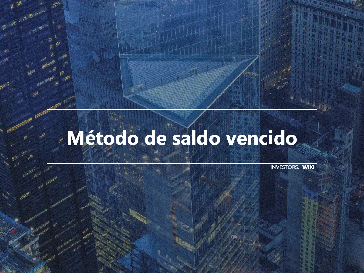 Método de saldo vencido