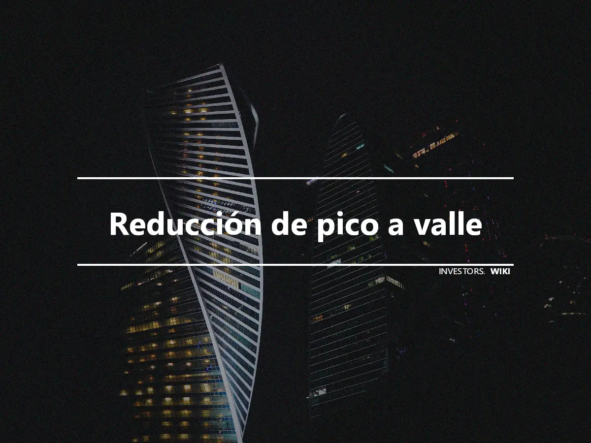 Reducción de pico a valle