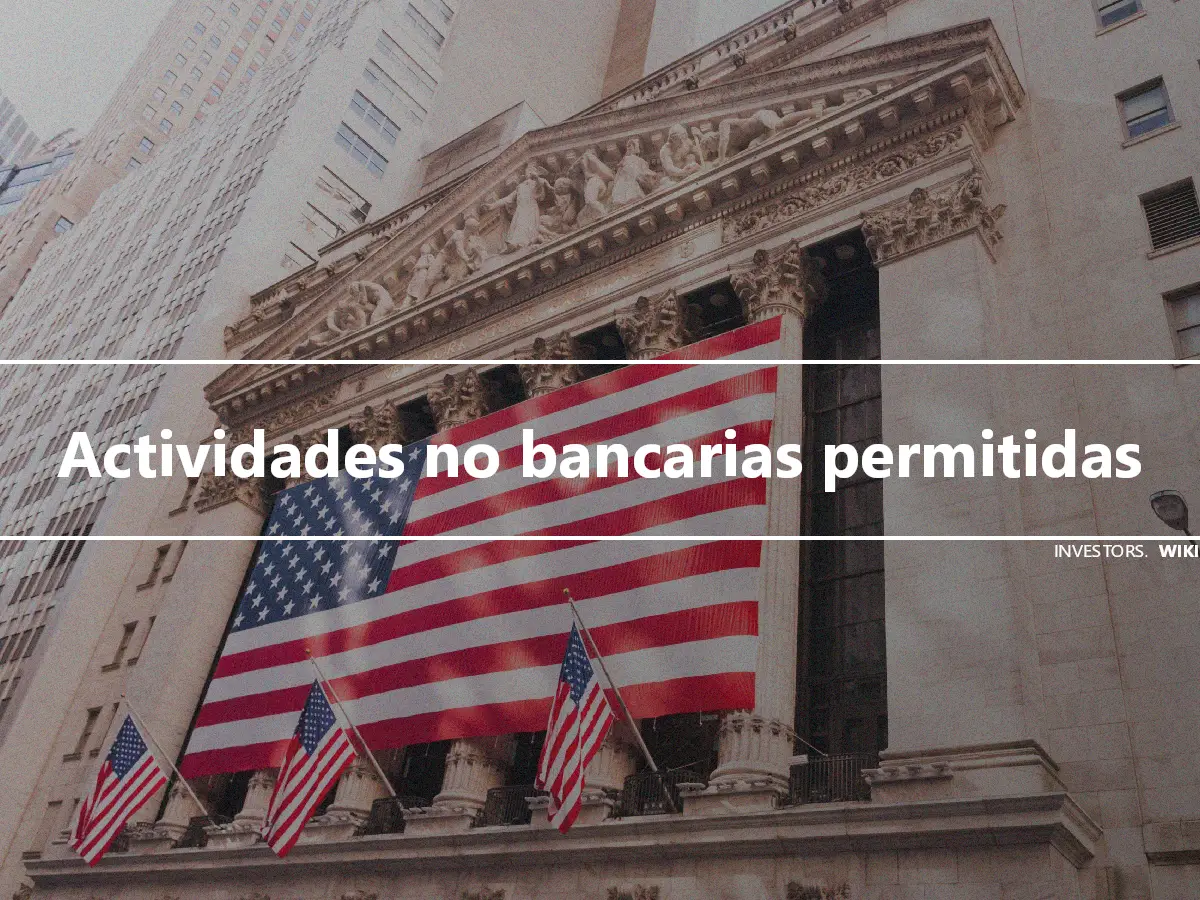 Actividades no bancarias permitidas