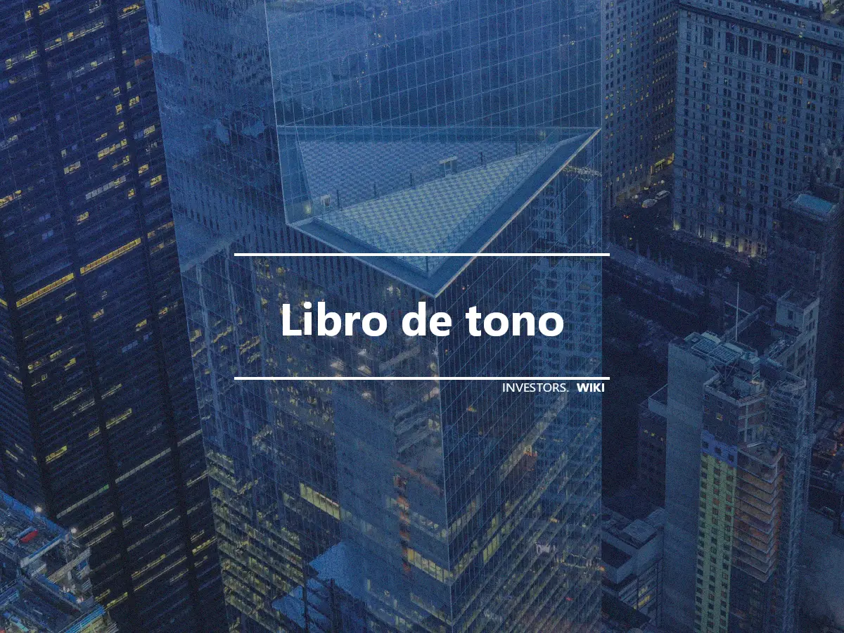 Libro de tono